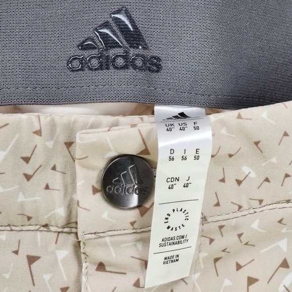 Adidas Men's Clear Brown/Hemp/White Ultimate365 Flag Print Short - 40" - Picture 4 of 7